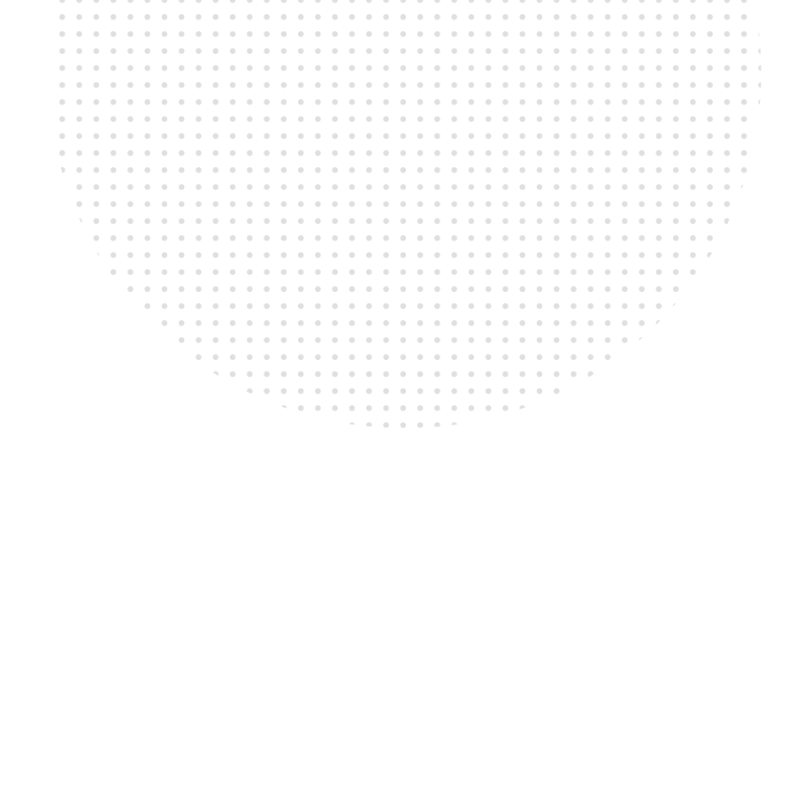 circle made up from a grid of light grey dots with a transparent background