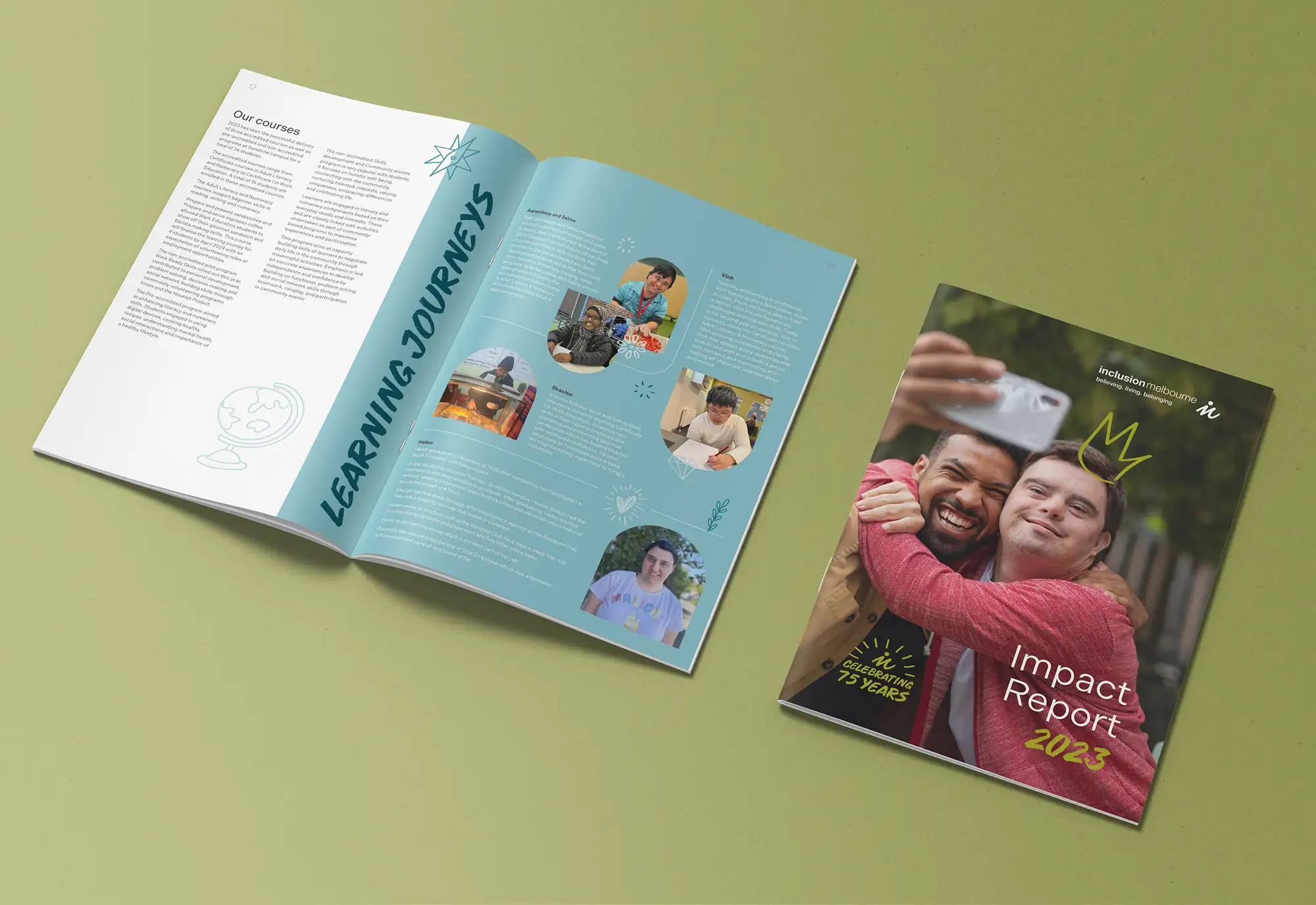 Client work example - Inclusion Melbourne's Annual Report